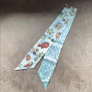 Coach silk skinny scarf
